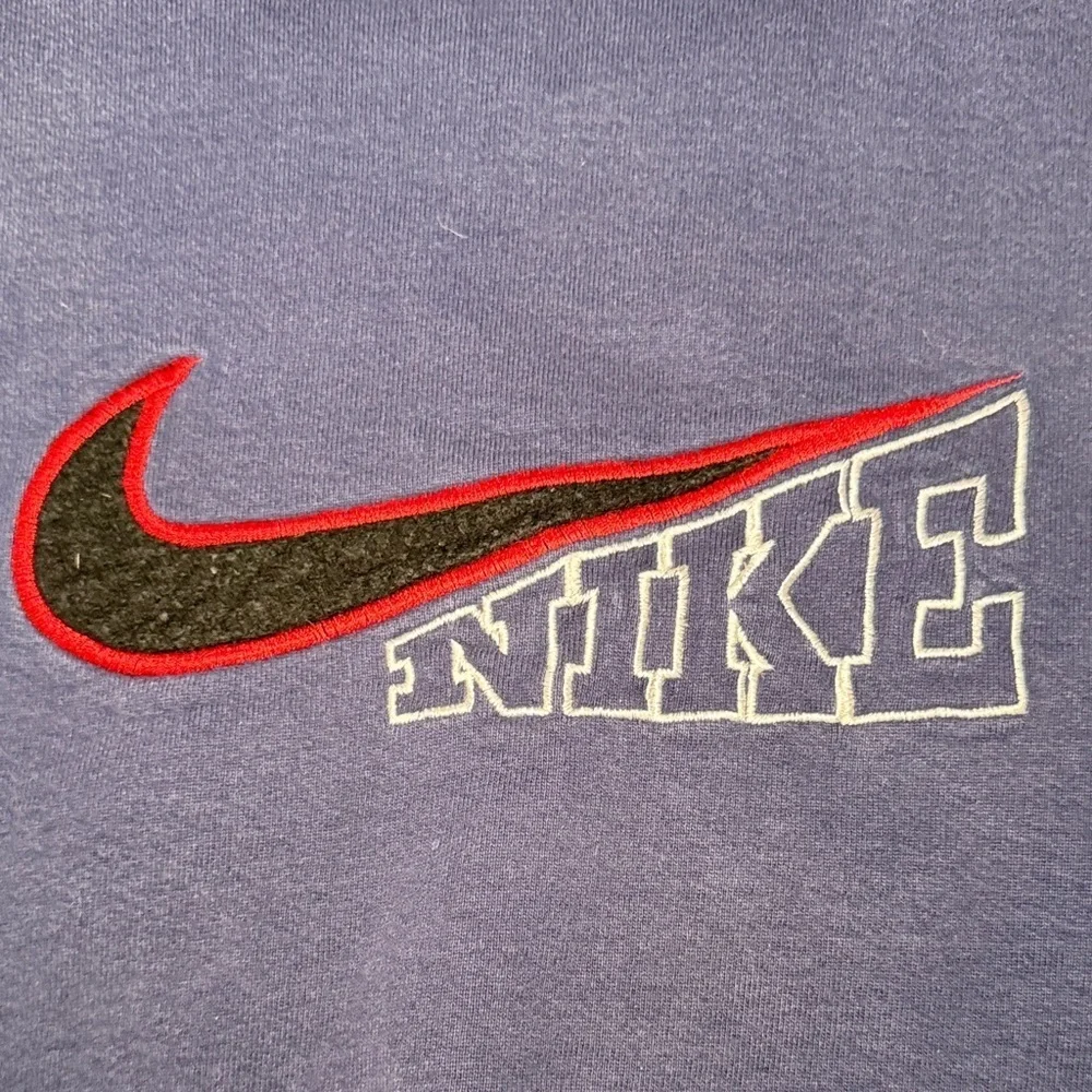 Vintage 90s Men's Nike Big Swoosh Crewneck Sweatshirt XL RARE